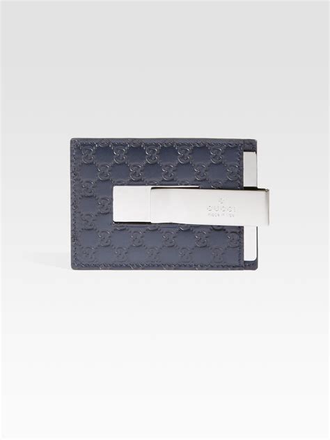 gucci credit card money clip|gucci money clip wallet blue.